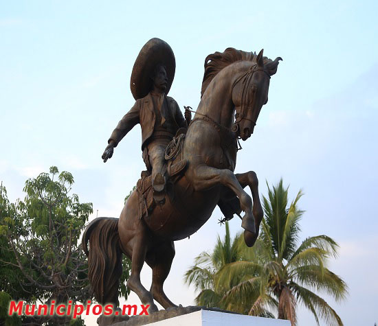 Monumento de Emiliano Zapata en Jojutla en el Estado de Morelos